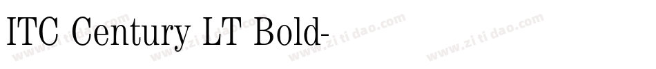 ITC Century LT Bold字体转换